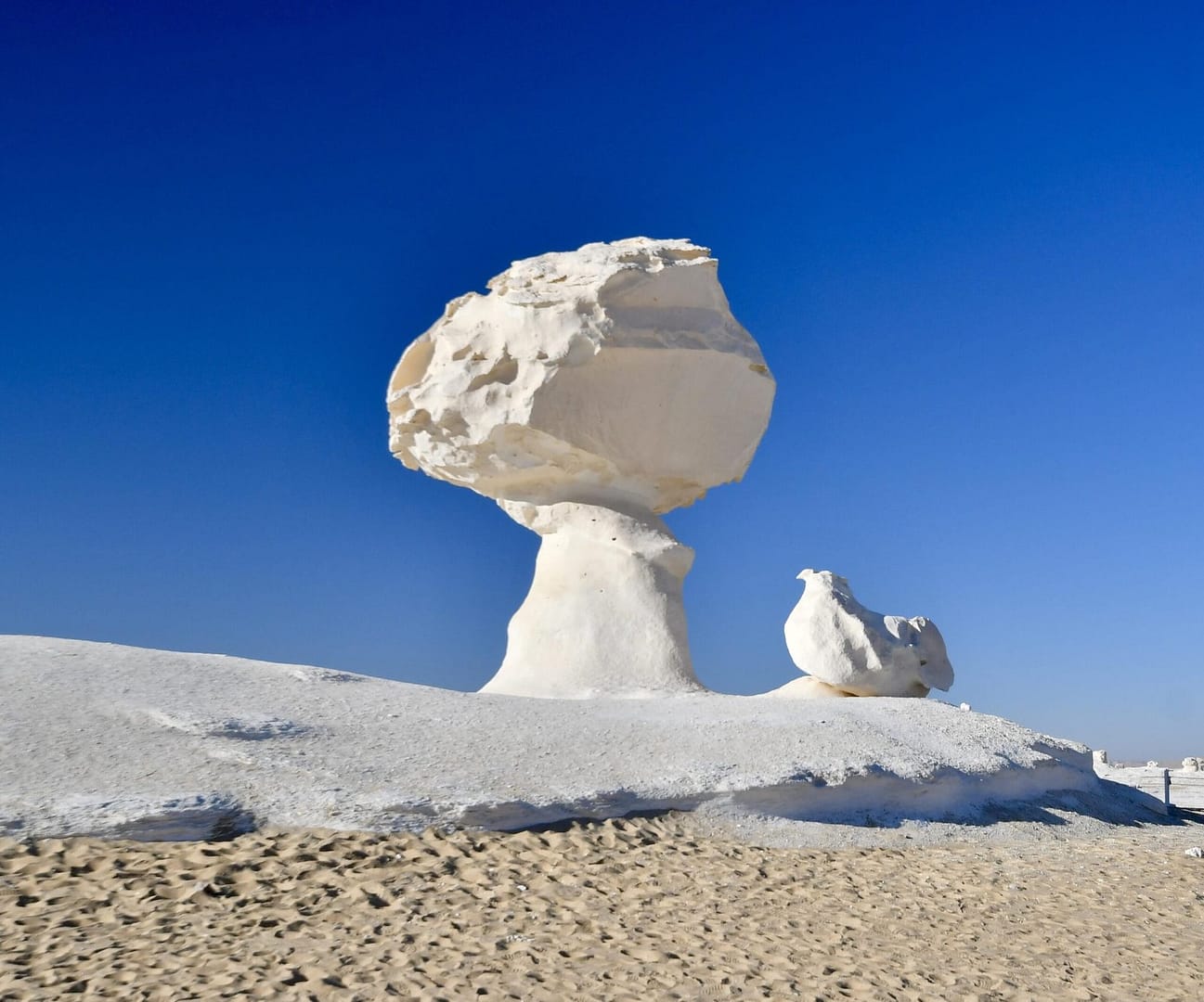 The White Desert in Egypt The White Desert in Egypt